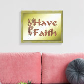 Inspirerend met Faith Flowering Tree Canvas Afdruk (Insitu (Woonkamer))