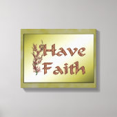 Inspirerend met Faith Flowering Tree Canvas Afdruk (Voorkant)
