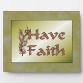 Inspirerend met Faith Flowering Tree Fotoplaat (Voorkant)
