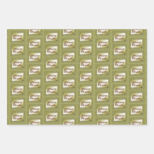 Inspirerend met Faith Flowering Tree   Inpakpapier Vel (Voorkant)