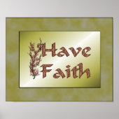Inspirerend met Faith Flowering Tree Poster (Voorkant)