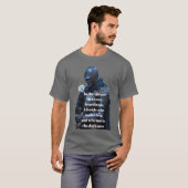 Inspirerend middeleeuwse krijger citaat T-shirt (Voorkant volledig)