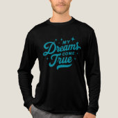 Inspirerend Mijn dromen komen uit Typografie Tri-Blend Shirt (Voorkant volledig)