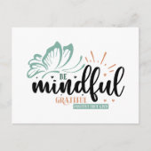 Inspirerend mindful dankbaar positief vriendelijk briefkaart (Voorkant)