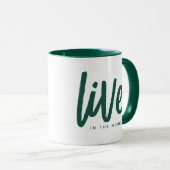 Inspirerend Mindfulness Quote Live in the Moment Mok (Voorkant rechts)