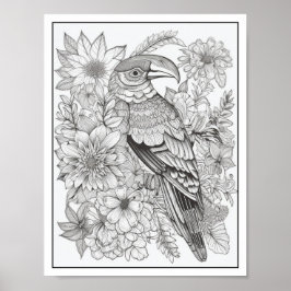 Inspirerend/Mindfulness Volwassen Kleurplaten Poster