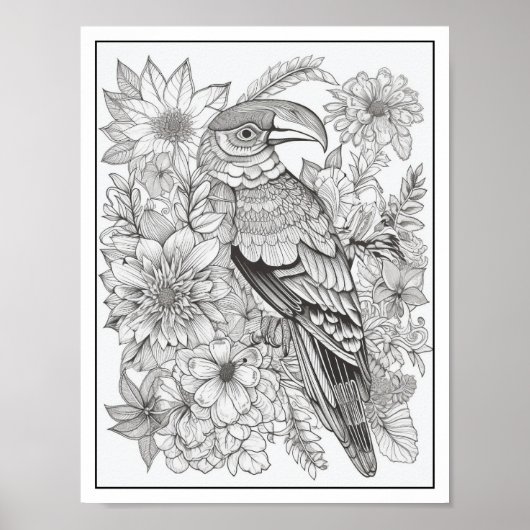 Inspirerend/Mindfulness Volwassen Kleurplaten Poster (Voorkant)