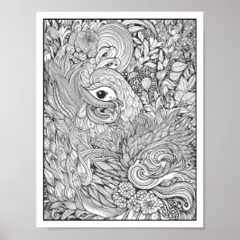 Inspirerend/Mindfulness Volwassen Kleurplaten Poster