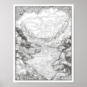 Inspirerend/Mindfulness Volwassen Kleurplaten Poster (Voorkant)