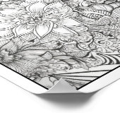 Inspirerend/Mindfulness Volwassen Kleurplaten Poster (Hoek)