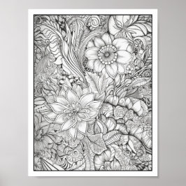 Inspirerend/Mindfulness Volwassen Kleurplaten Poster