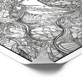 Inspirerend/Mindfulness Volwassen Kleurplaten Poster (Hoek)