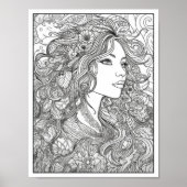 Inspirerend/Mindfulness Volwassen Kleurplaten Poster (Voorkant)