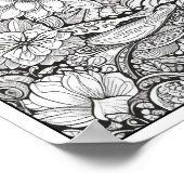 Inspirerend/Mindfulness Volwassen Kleurplaten Poster (Hoek)