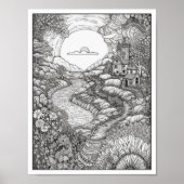 Inspirerend/Mindfulness Volwassen Kleurplaten Poster (Voorkant)