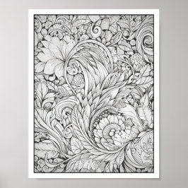 Inspirerend/Mindfulness Volwassen Kleurplaten Poster