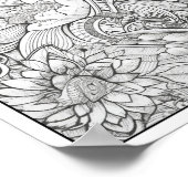 Inspirerend/Mindfulness Volwassen Kleurplaten Poster (Hoek)