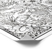 Inspirerend/Mindfulness Volwassen Kleurplaten Poster (Hoek)