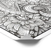 Inspirerend/Mindfulness Volwassen Kleurplaten Poster (Hoek)