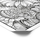 Inspirerend/Mindfulness Volwassen Kleurplaten Poster (Hoek)