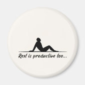 Inspirerend Minimal Relaxing Silhouette Quote Magneet (Voorkant)