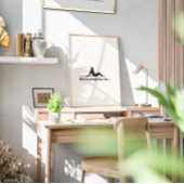 Inspirerend Minimal Relaxing Silhouette Quote Poster