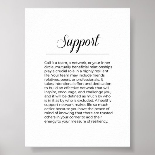 INSPIREREND MINIMALISTISCHE AFDRUKONDERSTEUNING POSTER (Voorkant)