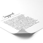 INSPIREREND MINIMALISTISCHE AFDRUKONDERSTEUNING POSTER (Hoek)