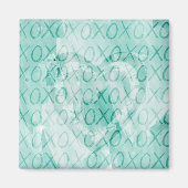 Inspirerend Mint XOXO Love Magneet (Voorkant)