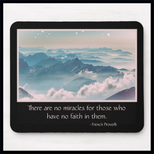 Inspirerend, Mirakel Quote Mousepad Muismat