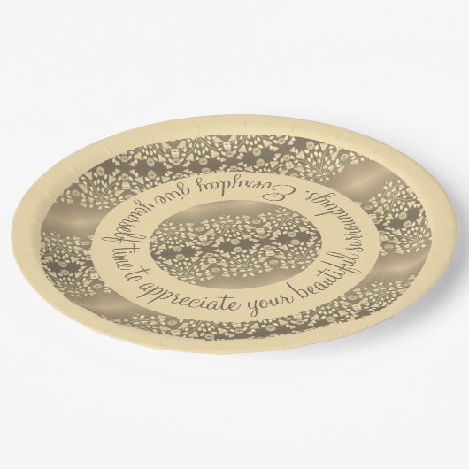 Inspirerend modern design papieren bordje (Gekanteld)