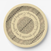 Inspirerend modern design papieren bordje (Voorkant)