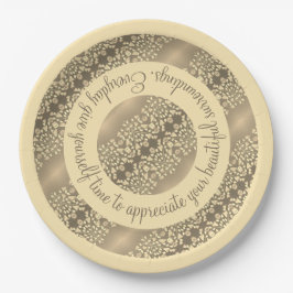 Inspirerend modern design papieren bordje