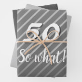 Inspirerend Modern Elegant 50 Dus wat een verjaard Inpakpapier Vel (In situ)