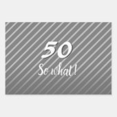 Inspirerend Modern Elegant 50 Dus wat een verjaard Inpakpapier Vel (Voorkant)