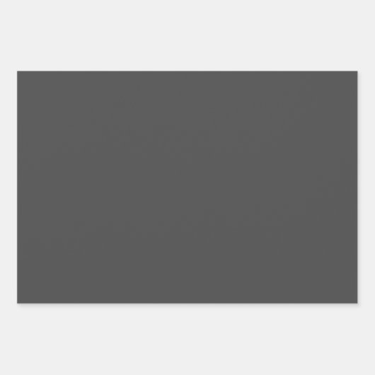 Inspirerend Modern Elegant Grey 80e Verjaardag Inpakpapier Vel (Voorkant 3)