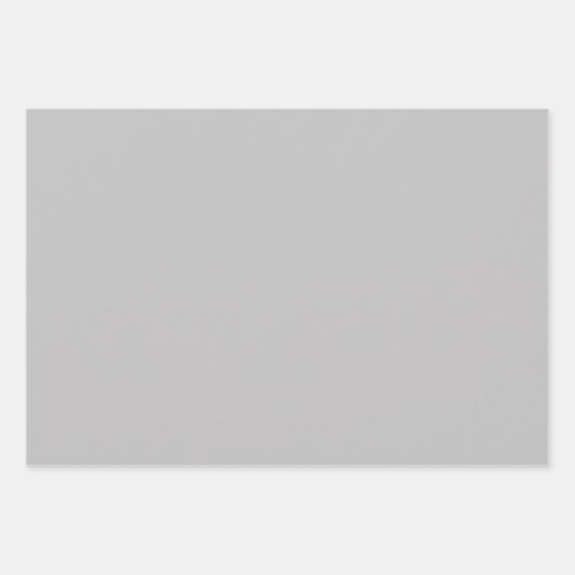 Inspirerend Modern Elegant Grey 80e Verjaardag Inpakpapier Vel (Voorkant 2)