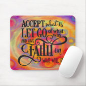 Inspirerend modern hebben geloofscitaat muismat (Met muis)