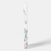Inspirerend Modern Wit Roze Bloemen Religieus Case-Mate iPhone Case (Achterkant / Links)