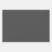 Inspirerend moderne elegante grijze 70e verjaardag inpakpapier vel (Voorkant 3)