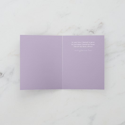 inspirerend moeder en dochter Wenskaart Bedankkaart (Binnen)