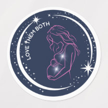 Inspirerend moeder en ongeboren Baby silhouet