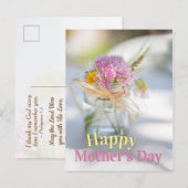 Inspirerend Moederdag gebeden en bijbelse versie Briefkaart (Voorkant / Achterkant)