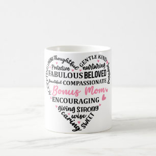 Inspirerend Moederdag Hart/Bonusmoeder Koffiemok