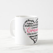 Inspirerend Moederdag Heart/Granny Koffiemok (Voorkant links)