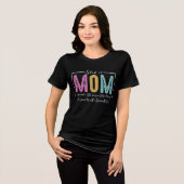 Inspirerend Moederdag Ze is mama Tri-Blend Shirt (Voorkant volledig)