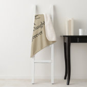 Inspirerend moederdochter liefdescitaat sherpa deken (In situ)