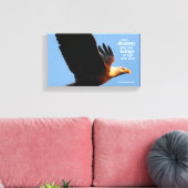 Inspirerend "Moeilijke dromen geven je wings ..." Canvas Afdruk (Insitu (Woonkamer))