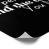 Inspirerend Moge u trots zijn op uw werk Poster (Hoek)