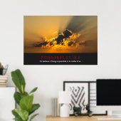 Inspirerend mogelijkheden Clouds Sunset Skies Poster (Thuiskantoor)